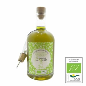 Aceite de Oliva Virgen Extra Ecológico 50 Cl Cristal con vertedor metálico Cosecha 2024-2025