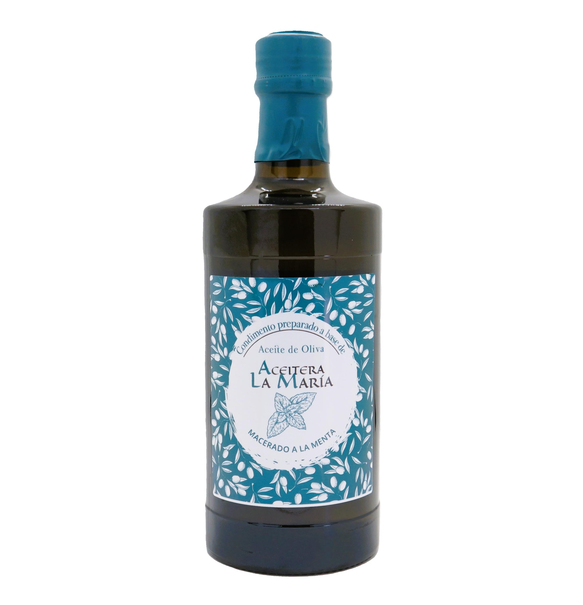 Aceite de Oliva Virgen Extra Macerado a la MENTA 50 Cl Cristal